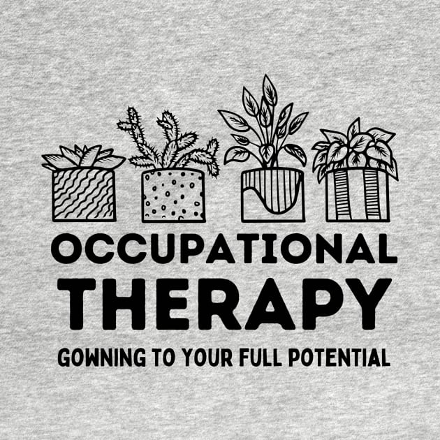 Occupational Therapy Pediatric Therapist OT Month Cute Plant by larfly